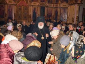 Архиепископ Рязанский и Касимовский Павел возглавил всенощное бдение