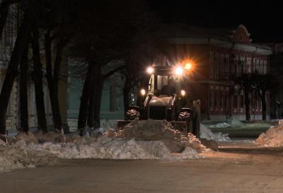 В Рязани в уборке снега задействовано 54 единицы техники и более 90 работников