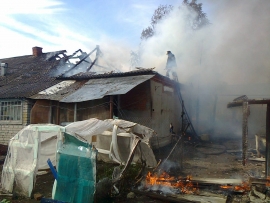 В Спасском районе сгорели жилой дом и сарай