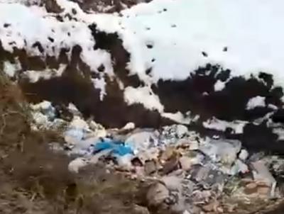 На территории рязанской ИК-7 вблизи реки Оки сваливают мусор