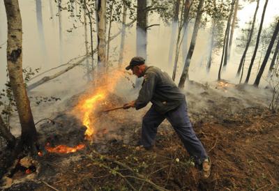 В Рязанской области добровольцы-пожарные трижды выручили профессиональных огнеборцев