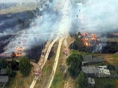 Огонь, пришедший из Рязанской области, заставляет нижегородцев покидать свои дома