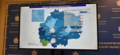 Результаты выборов губернатора Рязанской области после подсчёта 53% протоколов