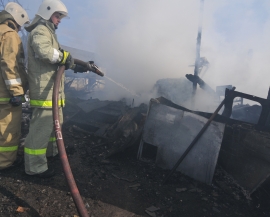 В Ухоловском районе сгорела «Газель»