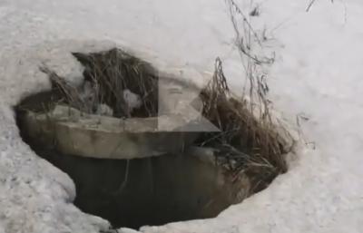 Рязанцы пожаловались на открытый колодец