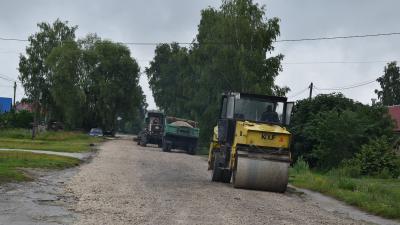 В посёлке Ермишь начался ремонт дороги