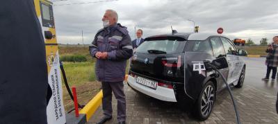 Под Рязанью открылась первая в области зарядная станция для электромобилей