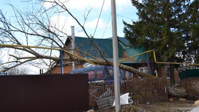 В Пронске ураган повредил газопровод