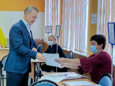 Аркадий Фомин проголосовал на выборах губернатора Рязанской области