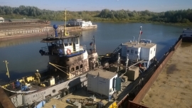 В Рязани произошёл пожар в речном порту