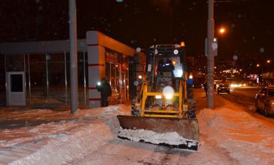 Ночью рязанские улицы очистили от снега