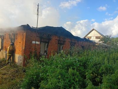 В Спасском районе на пожаре погибли два человека