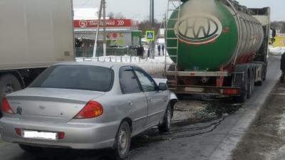 В Путятино пьяный водитель легковушки «догнал» грузовик