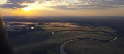 Воздухоплаватели поймали первый осенний рассвет над Рязанской областью