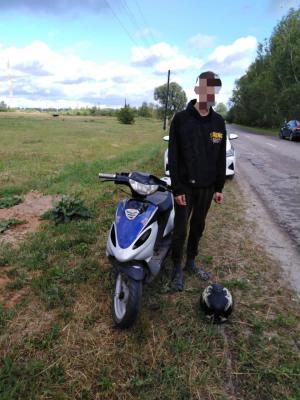 В Шацком районе остановили несовершеннолетнего водителя мопеда