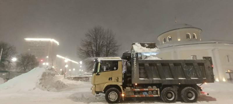 Ночью для обработки улиц Рязани потратили 97 тонн реагентов