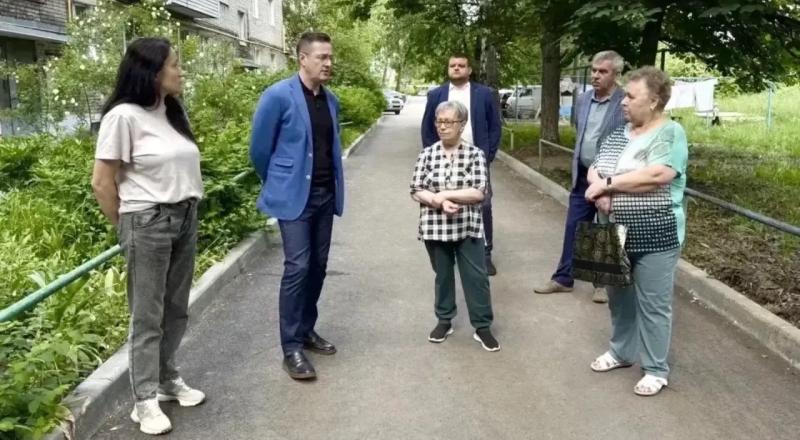 В Рязани проверили состояние двора дома 35 по улице Керамзавода
