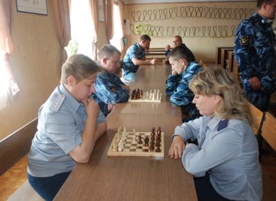 Сотрудники рязанских колоний сразились в шахматы