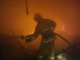 В Сасовском районе сгорел магазин