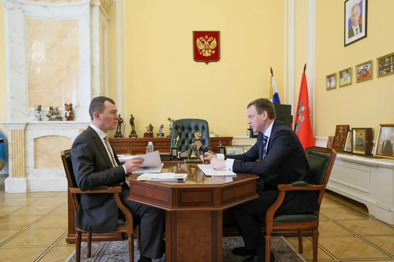 Павел Малков обсудил развитие спорта в регионе с главой минспорта РФ