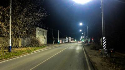 В Ряжске построили почти десять километров линий электроосвещения