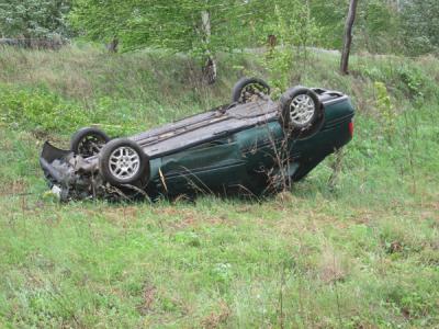 Водитель Rover 400 погиб, опрокинув своё авто в кювет неподалёку от Спасска