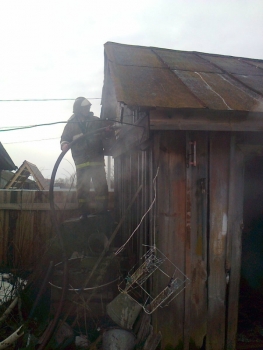 В Спасском районе в бане обгорел потолок