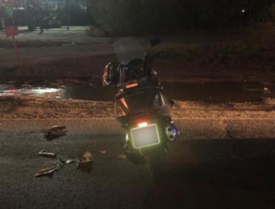 Полиция ищет транспортное средство, которое врезалось в байкера в Рязани