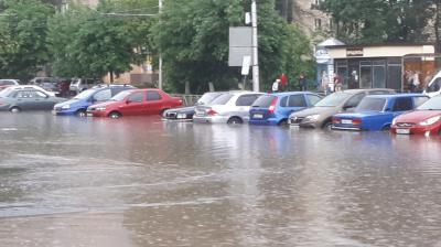 Улицы Рязани вновь затопило
