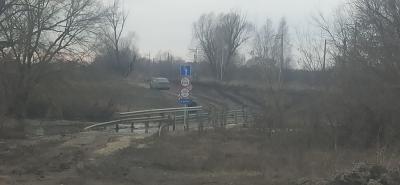 В Рыбновском районе освободился от воды низководный мост