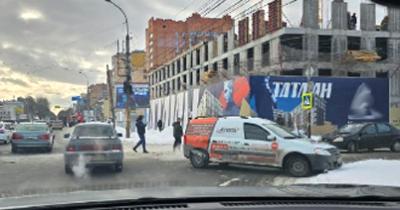 На улице Есенина в Рязани произошло массовое ДТП