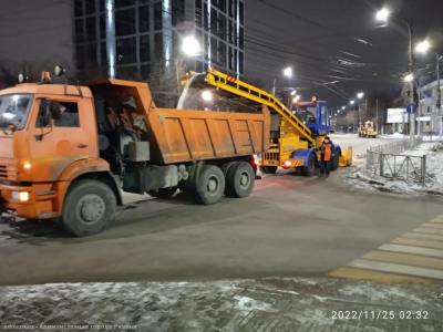 Ночью с улиц Рязани вывезли более 150 кубометров снега