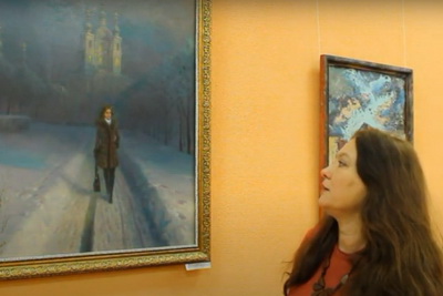 В Центральной детской библиотеке Рязани работает выставка картин Ольги Баскаковой и Сергея Дудина