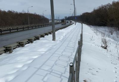 Рязанский минтранс пообещал почистить тротуары на Северной окружной дороге