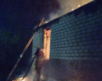 На пожаре в Александро-Невском районе есть пострадавшие