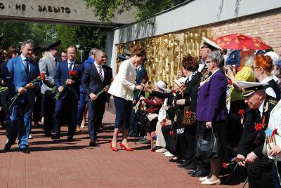 На Скорбященском мемориале в Рязани почтили память погибших в Великой Отечественной войне