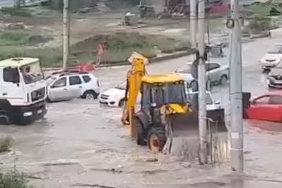 Улицы Рязани затопило после ливня