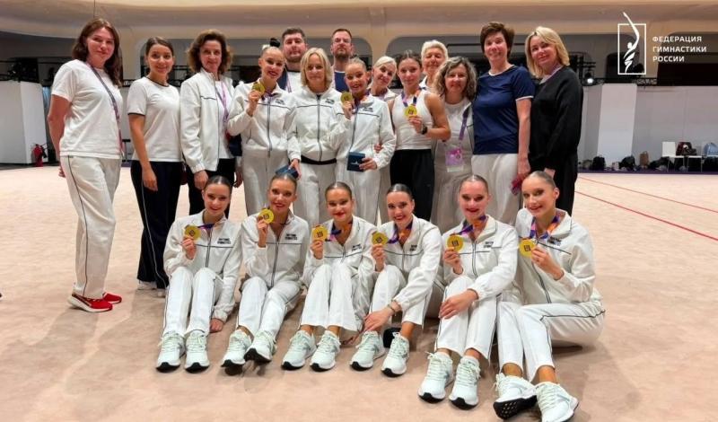Сборная России по художественной гимнастике заняла I место на чемпионата мира