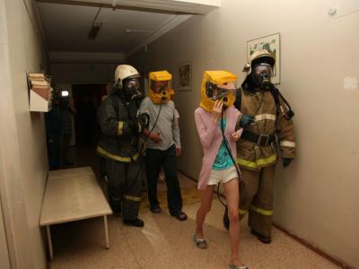В Скопинской ЦРБ прошли учения по пожарной эвакуации