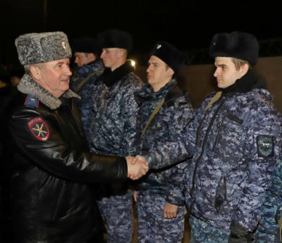 В Рязани встретили сводный отряд полиции, вернувшийся из командировки на Северном Кавказе