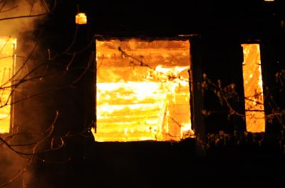 В Путятинском районе сгорел жилой дом