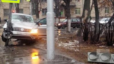 Опубликовано видео момента аварии на перекрёстке улиц Горького и Новой в Рязани