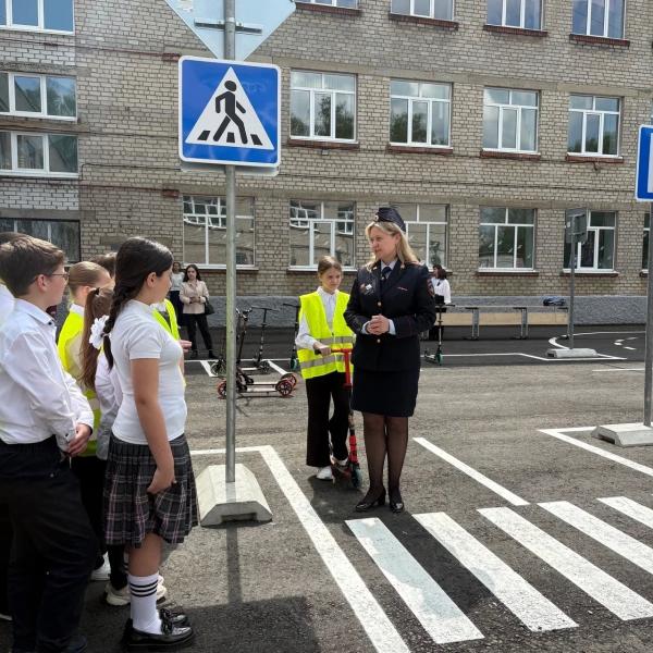 На территории школы №49 Рязани появился автогородок