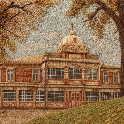 Рязанцам показали вязаный Летний клуб Благородного собрания