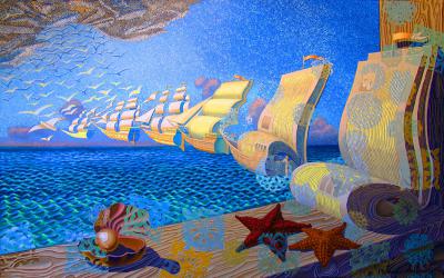 Картина рязанского художника украсила обложку всероссийского сборника фантастики