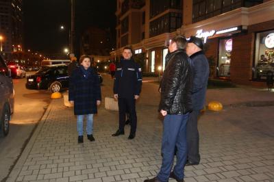 Елена Сорокина проверила новое освещение на улицах Рязани