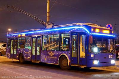 В новогоднюю ночь транспорт в Рязани будет ходить до 03:30