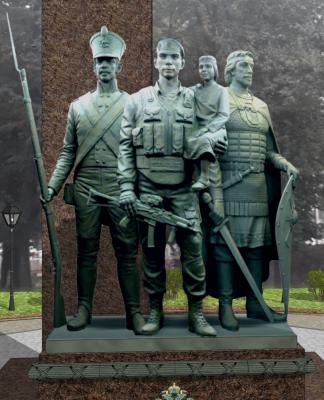 Мэрия Рязани проводит опрос по эскизу памятника росгвардейцам 