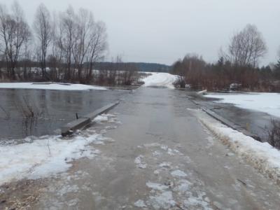 В Сапожковском районе подтопило три низководных моста