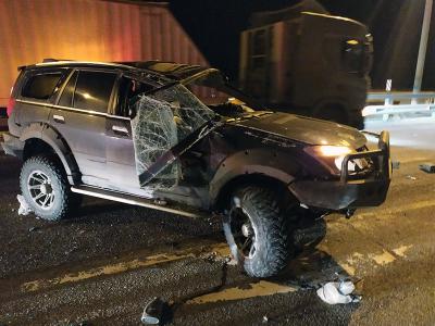 Под Рязанью внедорожник врезался в отбойник, пострадал младенец